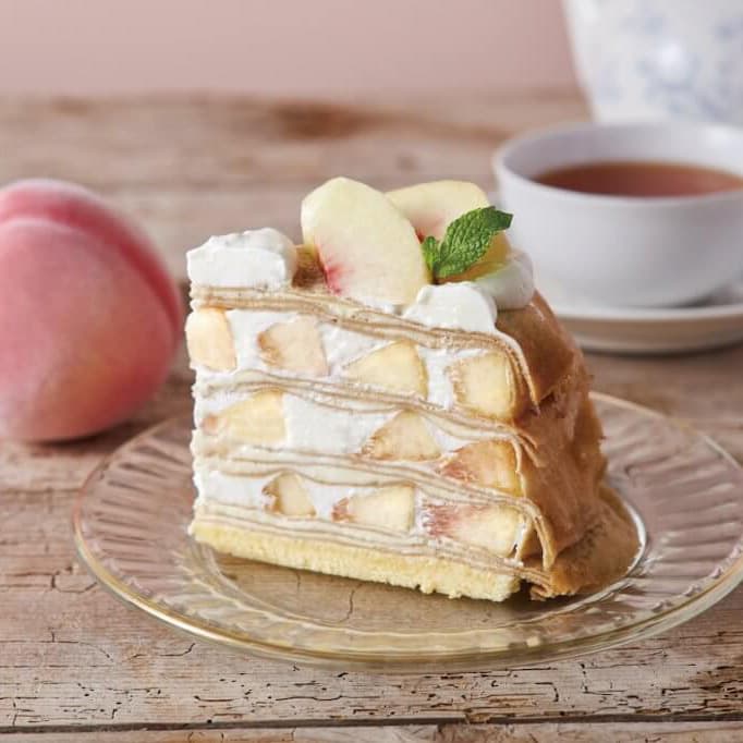 Afternoon Tea Peach Mille Crepe