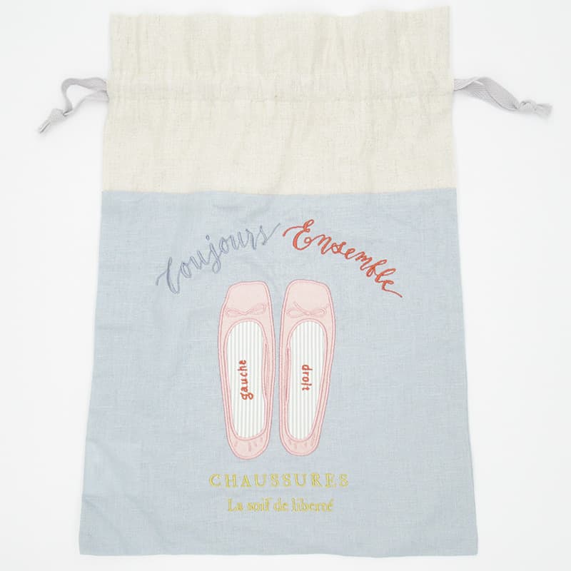 Afternoon Tea Drawstring Bag Large Size - Untied