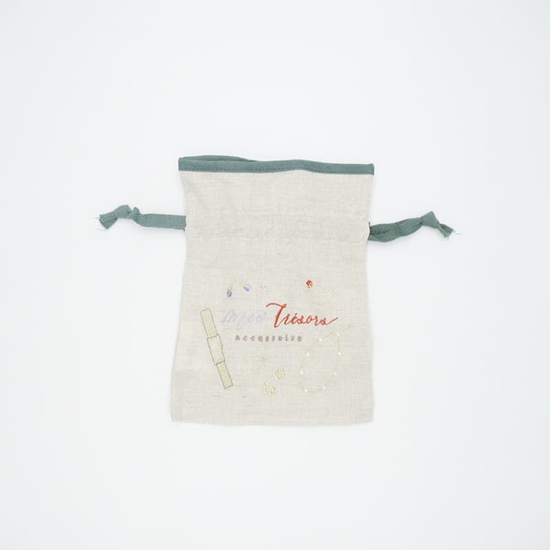 Afternoon Tea Drawstring Bag Small Size - Untied