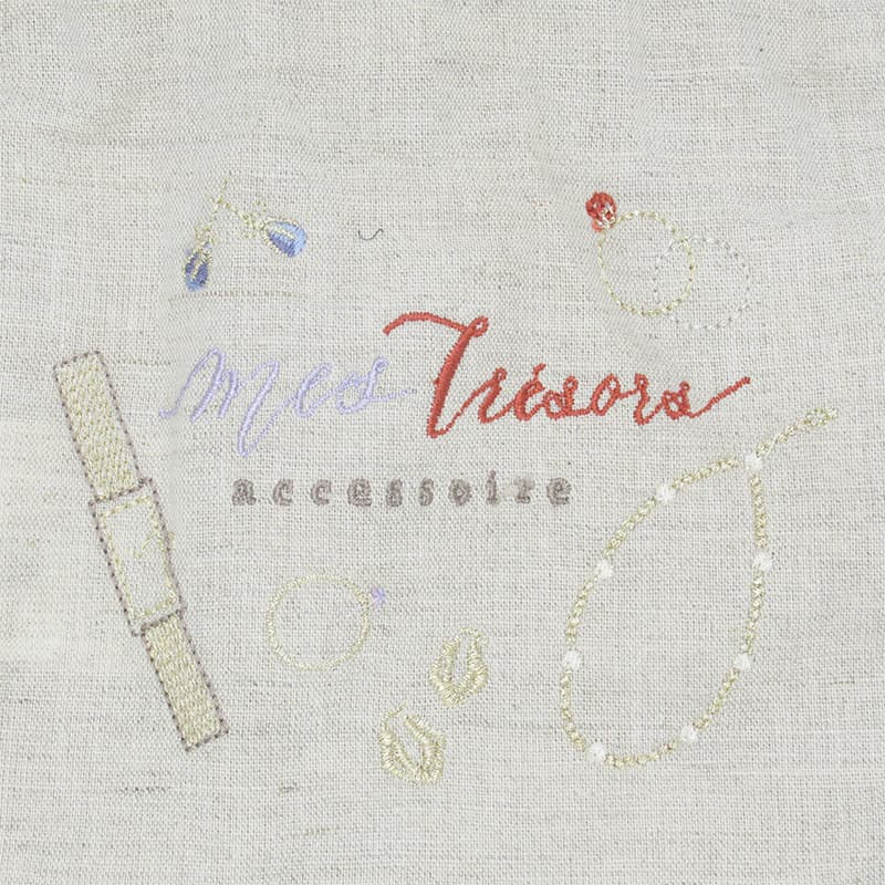 Afternoon Tea Drawstring Bag Small Size - Close-up