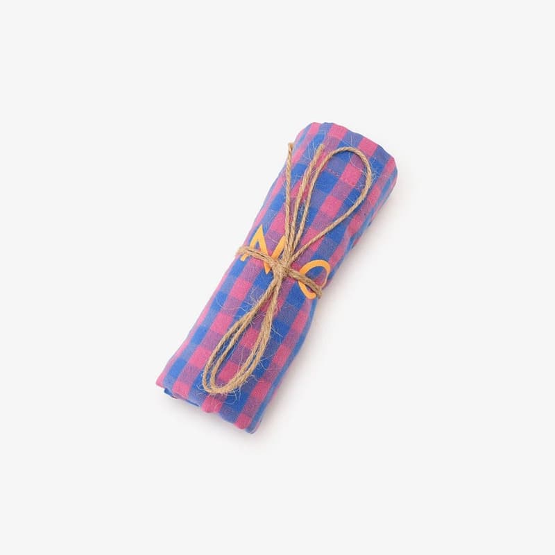 Afternoon Tea Pink Gingham Tote Folded