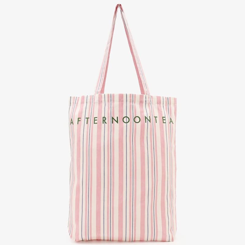 Afternoon Tea Pink Stripe Tote