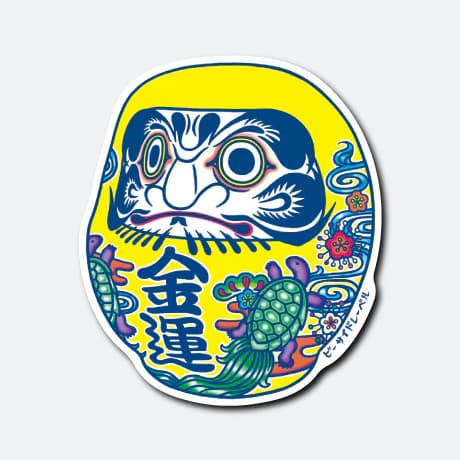 B-SIDE LABEL Sticker - Fortune Daruma Doll