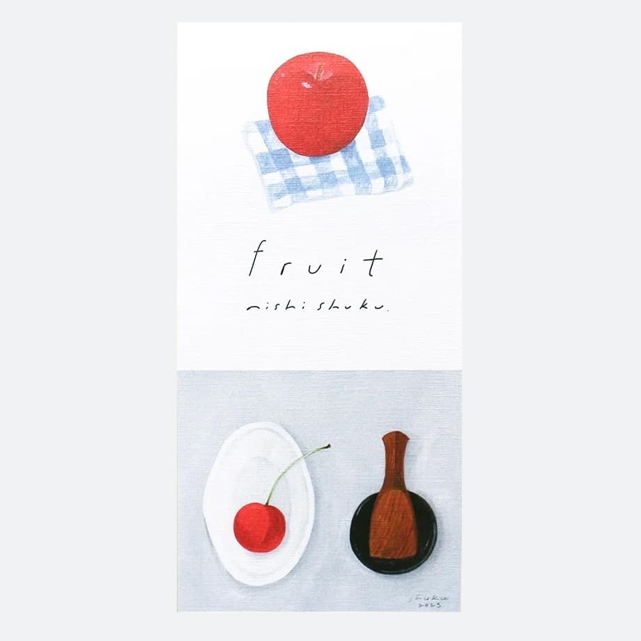 Nishi Shuku Slim Washi-Paper Letter Pad - Fruit Cover