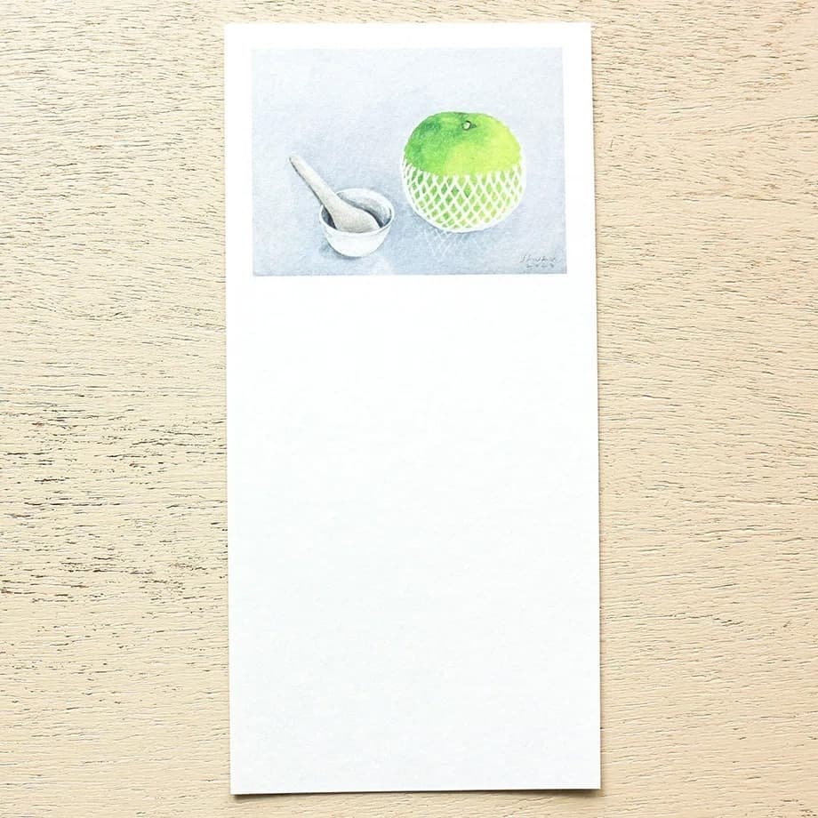 Nishi Shuku Slim Washi-Paper Letter Pad - Fruit Inside
