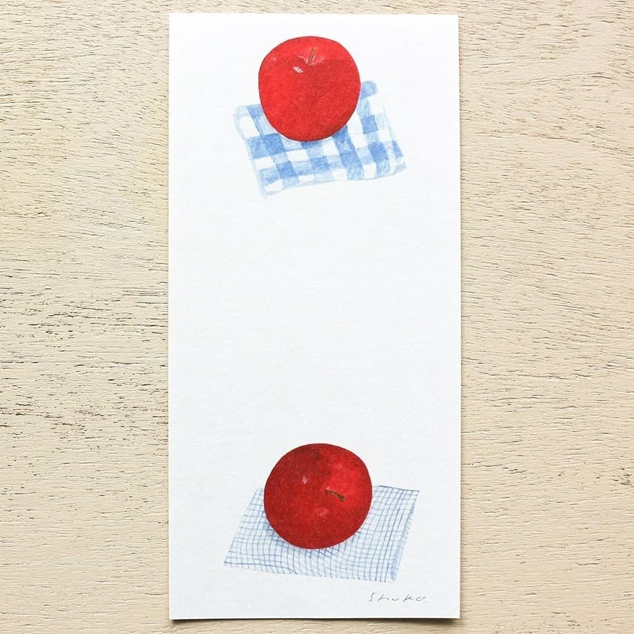 Nishi Shuku Slim Washi-Paper Letter Pad - Fruit Inside