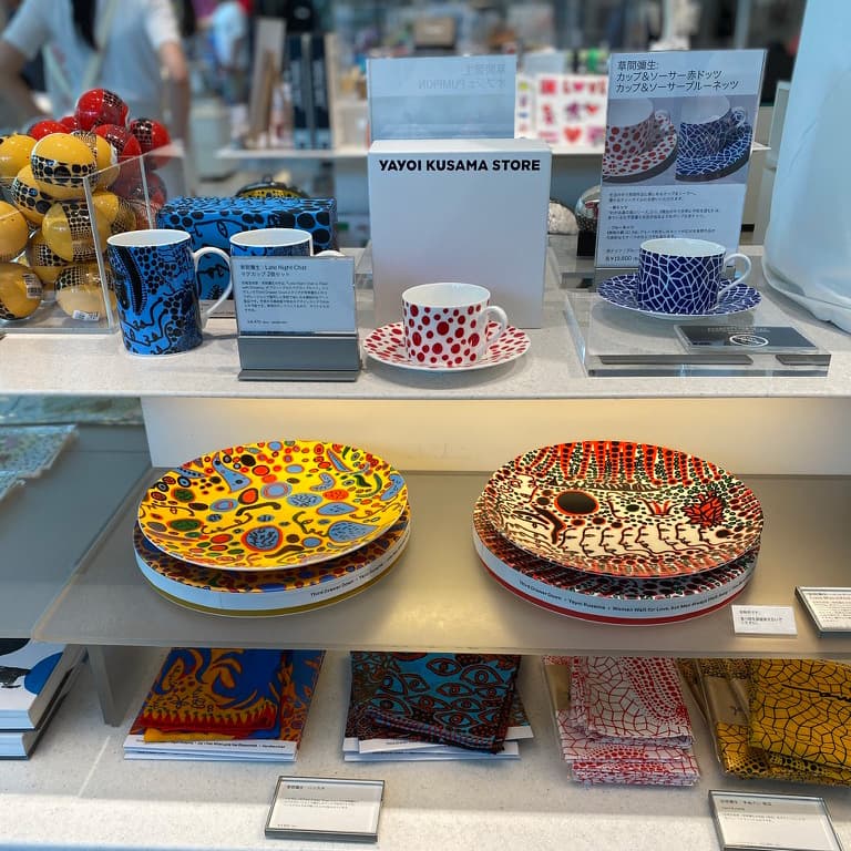 Yayoi Kusama Tableware at MoMA Design Store