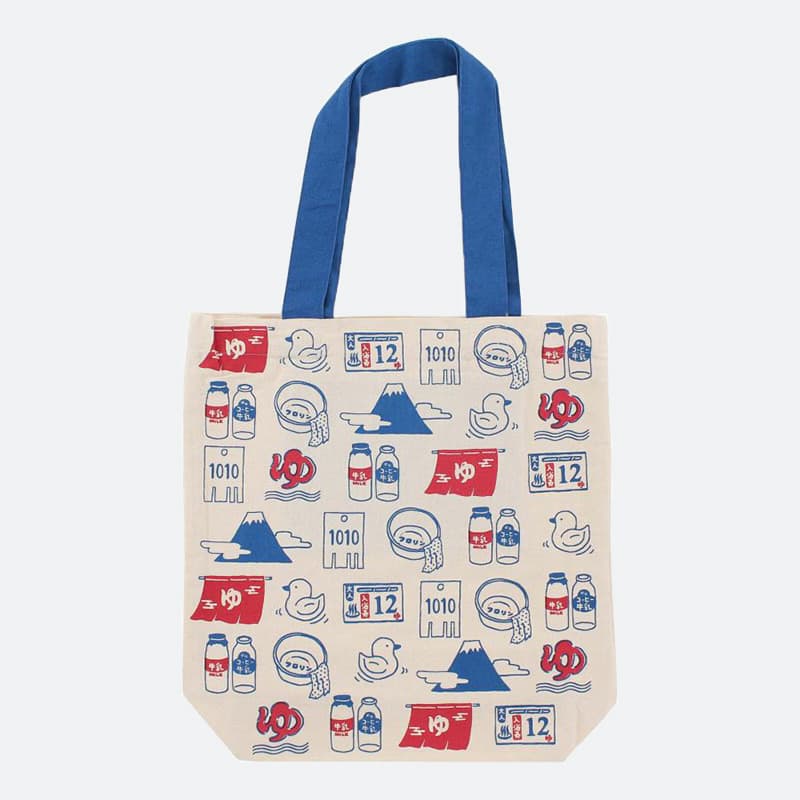 Sento-Inspired Large Tote with Red and Blue Pops