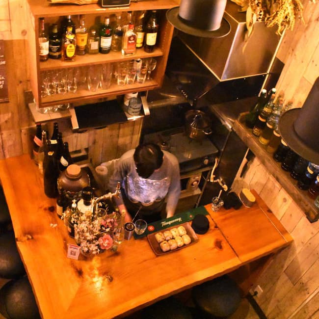 Shinjuku Golden Gai Bar Top Down View