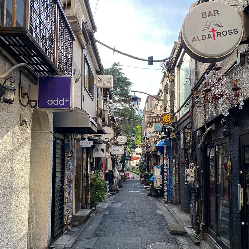 Shinjuku Golden Gai Bar Signs in Daylight 3