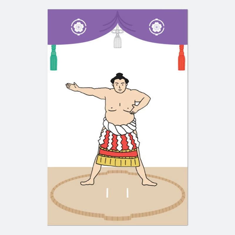 Sumo Mini Gift Envelope Yokozuna Front