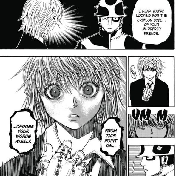 HUNTERxHUNTER Manga Page - Kurapika - © Shueisha