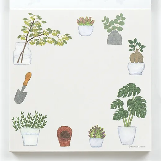 Yusuke Yonezu Memo Pad Botanical Pattern 1