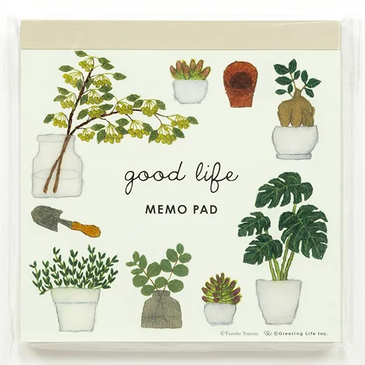 Yusuke Yonezu Memo Pad Botanical Cover