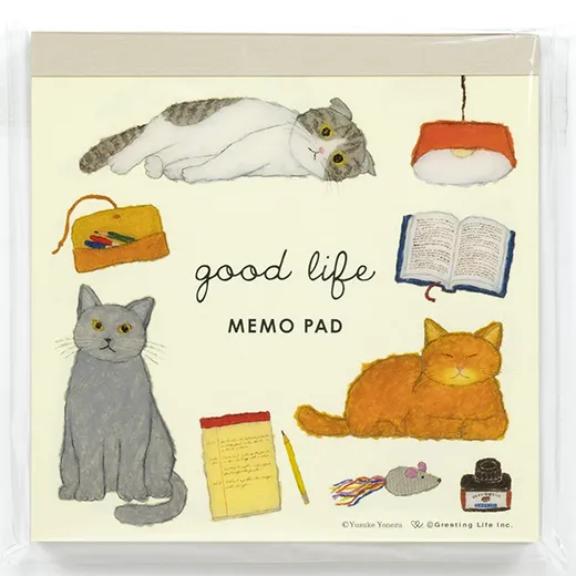 Yusuke Yonezu Memo Pad Cats Cover